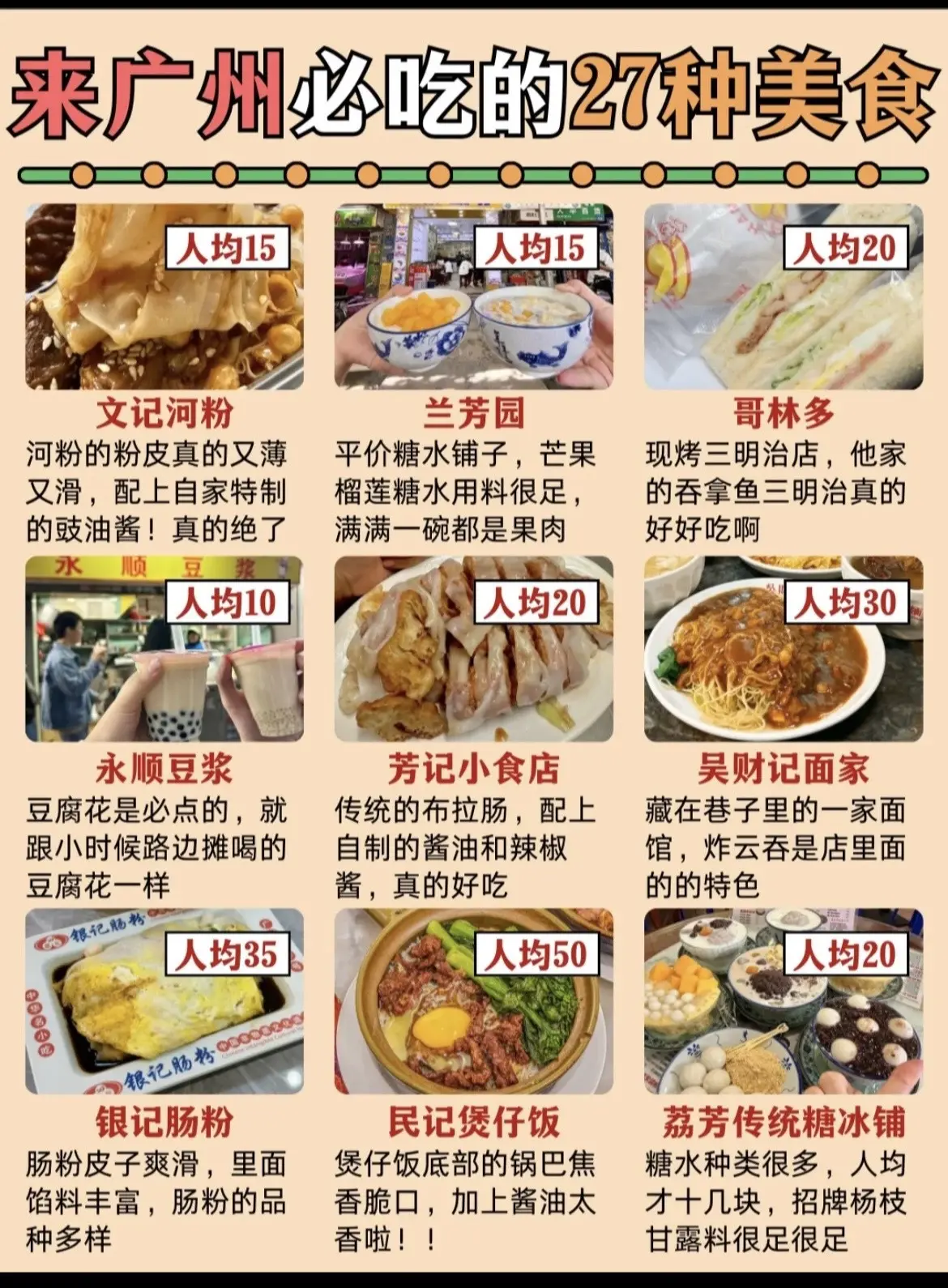 广州特色十大小吃有哪些(本地人整理的必吃清单)