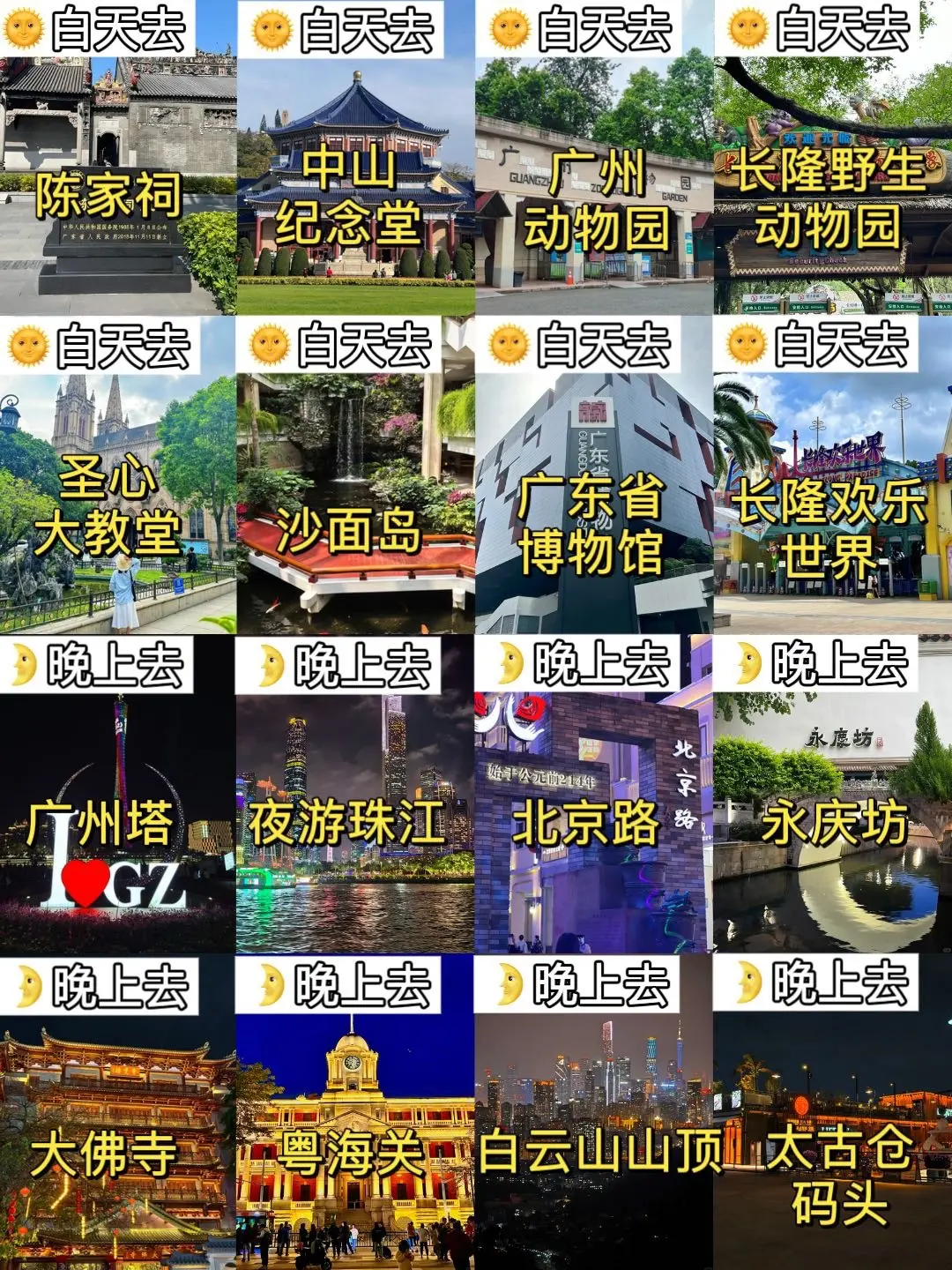广州有什么好玩的地方景点推荐?看完这篇出行不迷路!